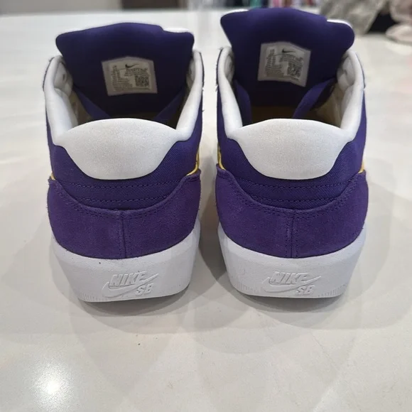 Never been worn. Purple and Gold Nikes - Picture 5 of 7